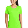 Sport-Tek Womens Tough Moisture Wicking Short Sleeve Crewneck T-Shirt - Neon Green - Closeout