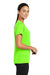 Sport-Tek LST320 Womens Tough Moisture Wicking Short Sleeve Crewneck T-Shirt Neon Green Side