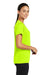 Sport-Tek LST320 Womens Tough Moisture Wicking Short Sleeve Crewneck T-Shirt Neon Yellow Side
