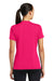 Sport-Tek LST320 Womens Tough Moisture Wicking Short Sleeve Crewneck T-Shirt Fuchsia Pink Back