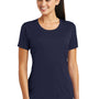 Sport-Tek Womens Tough Moisture Wicking Short Sleeve Crewneck T-Shirt - True Navy Blue - Closeout