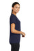 Sport-Tek LST320 Womens Tough Moisture Wicking Short Sleeve Crewneck T-Shirt Navy Blue Side