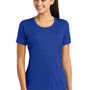 Sport-Tek Womens Tough Moisture Wicking Short Sleeve Crewneck T-Shirt - True Royal Blue - Closeout