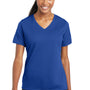 Sport-Tek Womens RacerMesh Moisture Wicking Short Sleeve V-Neck T-Shirt - True Royal Blue