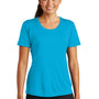 Sport-Tek Womens Competitor Moisture Wicking Short Sleeve Crewneck T-Shirt - Atomic Blue