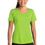 Sport-Tek Womens Competitor Moisture Wicking Short Sleeve Crewneck T-Shirt - Lime Shock Green