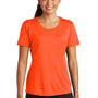 Sport-Tek Womens Competitor Moisture Wicking Short Sleeve Crewneck T-Shirt - Neon Orange