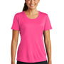 Sport-Tek Womens Competitor Moisture Wicking Short Sleeve Crewneck T-Shirt - Neon Pink