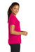 Sport-Tek LST350 Womens Competitor Moisture Wicking Short Sleeve Crewneck T-Shirt Fuchsia Pink Side