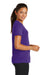 Sport-Tek LST350 Womens Competitor Moisture Wicking Short Sleeve Crewneck T-Shirt Purple Side