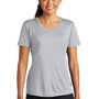 Sport-Tek Womens Competitor Moisture Wicking Short Sleeve Crewneck T-Shirt - Silver Grey