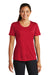 Sport-Tek LST350 Womens Competitor Moisture Wicking Short Sleeve Crewneck T-Shirt Red Front