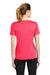 Sport-Tek LST353 Womens Competitor Moisture Wicking Short Sleeve V-Neck T-Shirt Hot Coral Pink Back