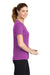 Sport-Tek LST353 Womens Competitor Moisture Wicking Short Sleeve V-Neck T-Shirt Pink Orchid Side