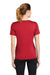 Sport-Tek LST353 Womens Competitor Moisture Wicking Short Sleeve V-Neck T-Shirt Red Back
