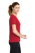 Sport-Tek LST353 Womens Competitor Moisture Wicking Short Sleeve V-Neck T-Shirt Red Side