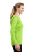 Sport-Tek LST353LS Womens Competitor Moisture Wicking Long Sleeve V-Neck T-Shirt Lime Green Side