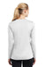 Sport-Tek LST353LS Womens Competitor Moisture Wicking Long Sleeve V-Neck T-Shirt White Back