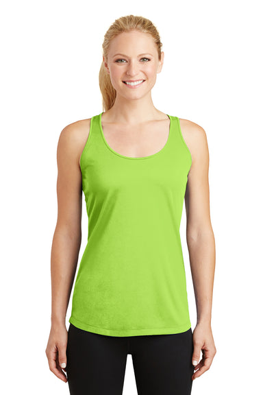 Sport-Tek LST356 Womens Competitor Moisture Wicking Tank Top Lime Green Front