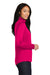 Sport-Tek LST357 Womens Competitor Moisture Wicking 1/4 Zip Sweatshirt Fuchsia Pink Side