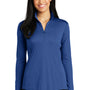 Sport-Tek Womens Competitor Moisture Wicking 1/4 Zip Sweatshirt - True Royal Blue