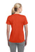 Sport-Tek LST360 Womens Contender Heather Moisture Wicking Short Sleeve Crewneck T-Shirt Orange Back
