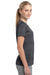 Sport-Tek LST360 Womens Contender Heather Moisture Wicking Short Sleeve Crewneck T-Shirt Graphite Grey Side