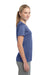 Sport-Tek LST360 Womens Contender Heather Moisture Wicking Short Sleeve Crewneck T-Shirt Royal Blue Side