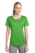 Sport-Tek LST360 Womens Contender Heather Moisture Wicking Short Sleeve Crewneck T-Shirt Turf Green Front