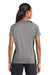 Sport-Tek LST361 Womens Contender Heather Moisture Wicking Short Sleeve V-Neck T-Shirt Vintage Grey/Forest Green Back