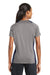 Sport-Tek LST361 Womens Contender Heather Moisture Wicking Short Sleeve V-Neck T-Shirt Vintage Grey/Navy Blue Back