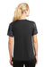 Sport-Tek LST371 Womens CamoHex Moisture Wicking Short Sleeve V-Neck T-Shirt Black/Grey Back