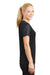 Sport-Tek LST371 Womens CamoHex Moisture Wicking Short Sleeve V-Neck T-Shirt Black/Grey Side