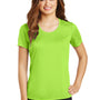 Sport-Tek Womens Elevate Moisture Wicking Short Sleeve Scoop Neck T-Shirt - Lime Shock Green - Closeout