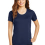 Sport-Tek Womens Elevate Moisture Wicking Short Sleeve Scoop Neck T-Shirt - True Navy Blue - Closeout