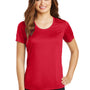 Sport-Tek Womens Elevate Moisture Wicking Short Sleeve Scoop Neck T-Shirt - True Red - Closeout