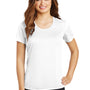 Sport-Tek Womens Elevate Moisture Wicking Short Sleeve Scoop Neck T-Shirt - White - Closeout