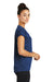 Sport-Tek LST390 Womens Electric Heather Moisture Wicking Short Sleeve Crewneck T-Shirt Dark Royal Blue Side