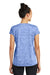 Sport-Tek LST390 Womens Electric Heather Moisture Wicking Short Sleeve Crewneck T-Shirt Royal Blue Back