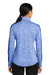 Sport-Tek LST397 Womens Electric Heather Moisture Wicking 1/4 Zip Sweatshirt Royal Blue Back