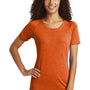 Sport-Tek Womens Moisture Wicking Short Sleeve Scoop Neck T-Shirt - Heather Deep Orange