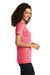 Sport-Tek LST400 Womens Moisture Wicking Short Sleeve Scoop Neck T-Shirt Heather Fuchsia Pink Side