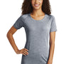 Sport-Tek Womens Moisture Wicking Short Sleeve Scoop Neck T-Shirt - Heather True Navy Blue