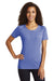 Sport-Tek LST400 Womens Moisture Wicking Short Sleeve Scoop Neck T-Shirt Heather Royal Blue Front