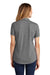 Sport-Tek LST405 Womens Moisture Wicking Short Sleeve Polo Shirt Dark Grey Back