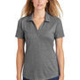 Sport-Tek Womens Moisture Wicking Short Sleeve Polo Shirt - Heather Dark Grey