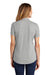 Sport-Tek LST405 Womens Moisture Wicking Short Sleeve Polo Shirt Light Grey Back