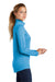 Sport-Tek LST407 Womens Moisture Wicking 1/4 Zip Sweatshirt Pond Blue Side