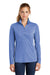 Sport-Tek LST407 Womens Moisture Wicking 1/4 Zip Sweatshirt Royal Blue Front