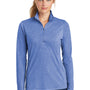 Sport-Tek Womens Moisture Wicking 1/4 Zip Sweatshirt - Heather True Royal Blue